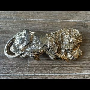 Vintage Mimi di N Design Gold Lion Belt Buckle
